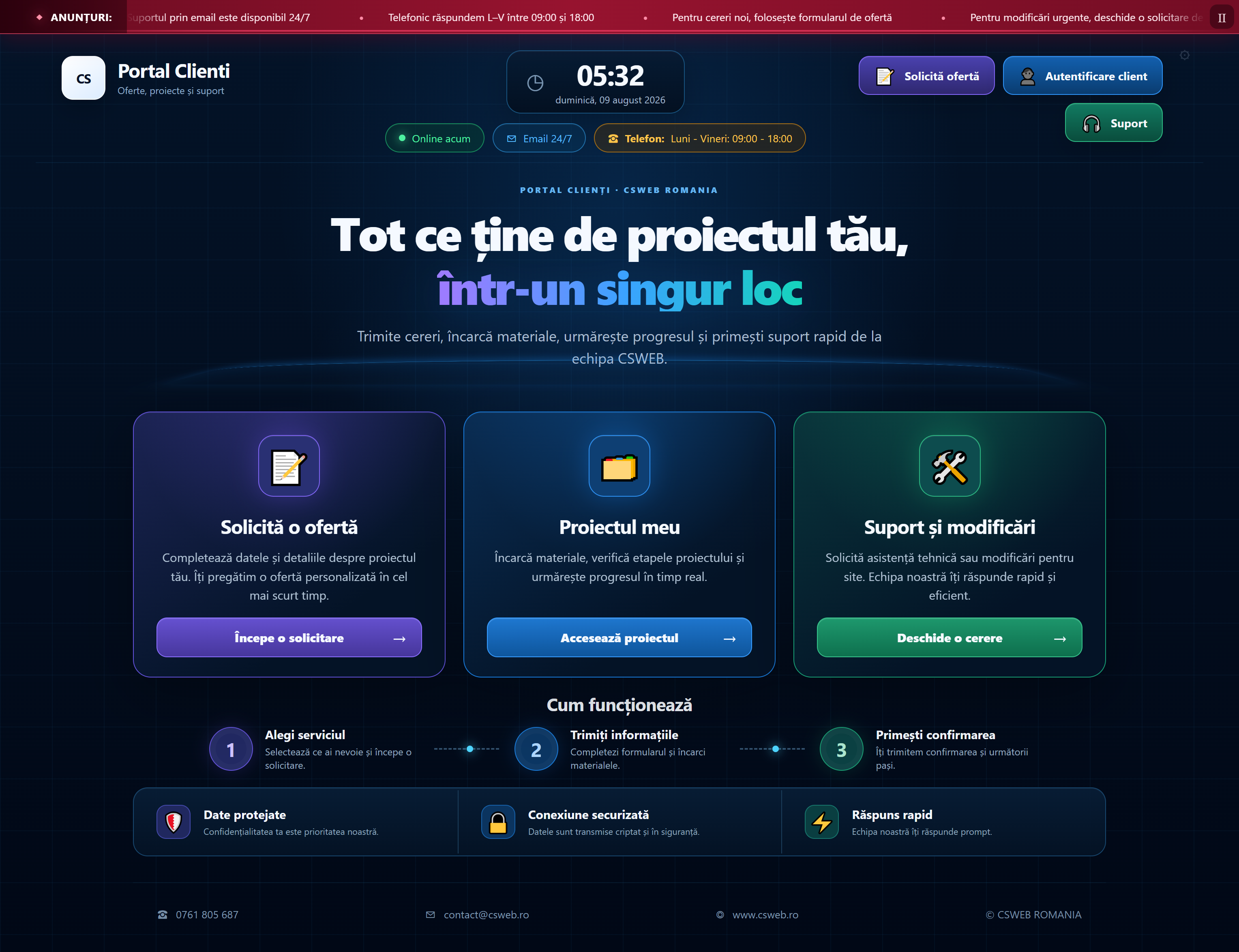 CRMRO — platformă CRM dezvoltată de CSWEB